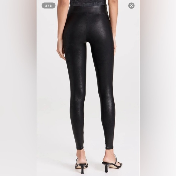 SPANX Faux Leather Leggings Sz S NWT - Picture 2 of 8